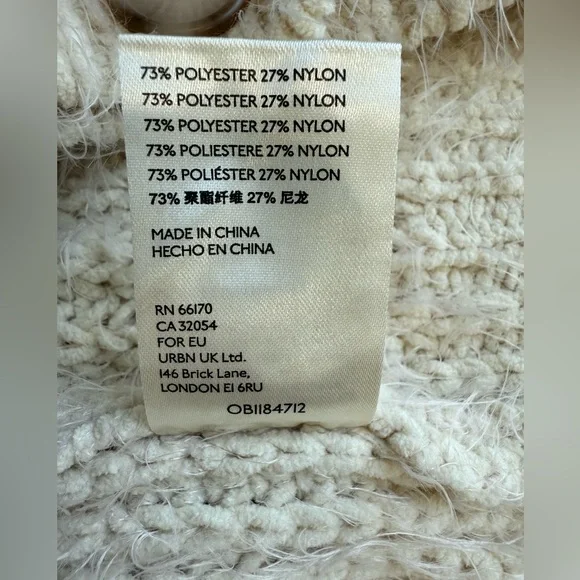 Free People Fuzzy Knit Wrap Cardigan – XS – Cream - Picture 11 of 11